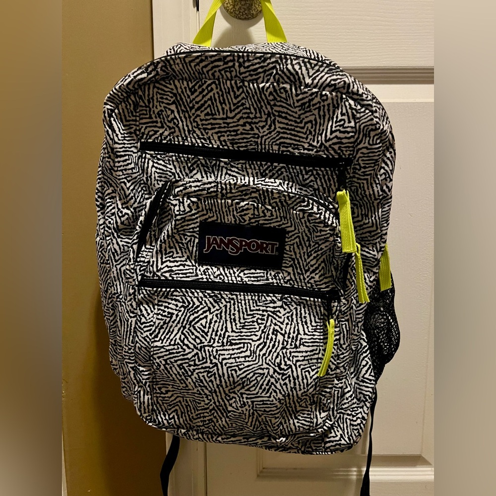 Jansport Black and White Patterned Backpack